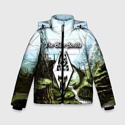 Куртка зимняя для мальчика The Elder Scrolls Skyrim, цвет: 3D-черный
