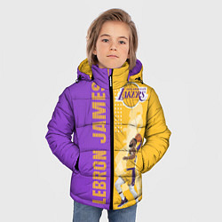 Куртка зимняя для мальчика Леброн NBA, цвет: 3D-черный — фото 2