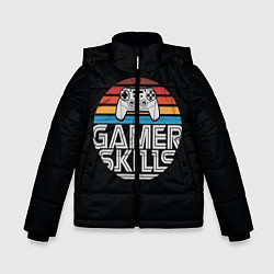 Куртка зимняя для мальчика GAMER SKILLS, цвет: 3D-черный