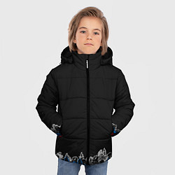 Куртка зимняя для мальчика Флаг из леса, цвет: 3D-черный — фото 2