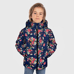 Куртка зимняя для мальчика Розы и Ромашки, цвет: 3D-черный — фото 2