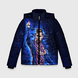 Куртка зимняя для мальчика Lionel Messi Barcelona 10, цвет: 3D-красный