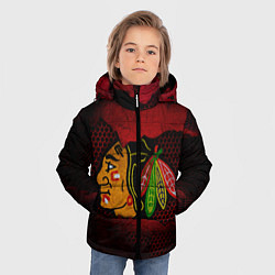 Куртка зимняя для мальчика CHICAGO NHL, цвет: 3D-черный — фото 2