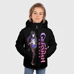 Куртка зимняя для мальчика ГЕНШИН ИМПАКТ, цвет: 3D-черный — фото 2