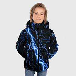 Куртка зимняя для мальчика ГОЛУБАЯ МОЛНИЯ ГРОЗА, цвет: 3D-черный — фото 2