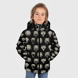 Куртка зимняя для мальчика THE WITCHER ЛОГОТИПЫ, цвет: 3D-черный — фото 2