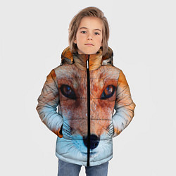 Куртка зимняя для мальчика Мордочка лисы, цвет: 3D-красный — фото 2