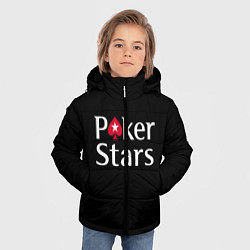 Куртка зимняя для мальчика Poker Stars, цвет: 3D-черный — фото 2