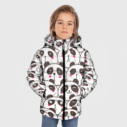 Куртка зимняя для мальчика Панд много не бывает, цвет: 3D-черный — фото 2