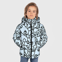 Куртка зимняя для мальчика Among us mem, цвет: 3D-черный — фото 2