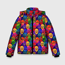 Куртка зимняя для мальчика Воздушные Шарики, цвет: 3D-черный