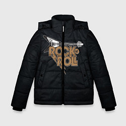 Куртка зимняя для мальчика Rock n Roll Гитара, цвет: 3D-черный