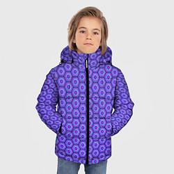 Куртка зимняя для мальчика Geometric Background, цвет: 3D-черный — фото 2