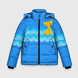 Куртка зимняя для мальчика Pop it Simple Dimple, цвет: 3D-черный