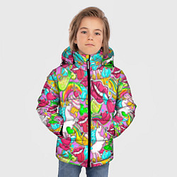 Куртка зимняя для мальчика Губы фреш, цвет: 3D-светло-серый — фото 2