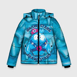 Куртка зимняя для мальчика Скуик и слизь, цвет: 3D-черный