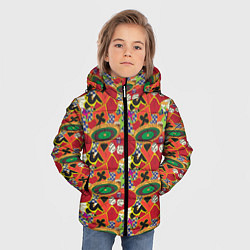 Куртка зимняя для мальчика Казино, цвет: 3D-черный — фото 2
