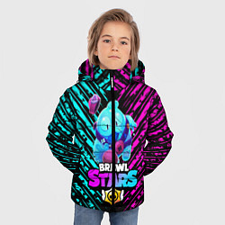Куртка зимняя для мальчика BRAWL STARS SQUEAK: СКВИК, цвет: 3D-черный — фото 2