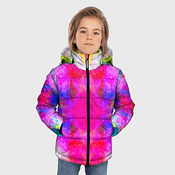 Куртка зимняя для мальчика КРАСОЧНАЯ ГАЛАКТИКА, цвет: 3D-черный — фото 2