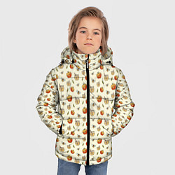 Куртка зимняя для мальчика Яблоки и мёд, цвет: 3D-красный — фото 2