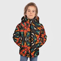 Куртка зимняя для мальчика Абстрактный арабский узор, цвет: 3D-светло-серый — фото 2