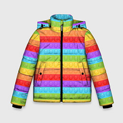 Куртка зимняя для мальчика ПОП ИТ POP IT, цвет: 3D-красный