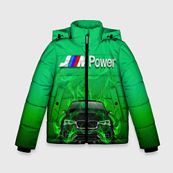 Куртка зимняя для мальчика BMW GREEN STYLE, цвет: 3D-красный