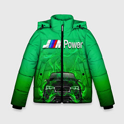 Куртка зимняя для мальчика BMW GREEN STYLE, цвет: 3D-черный