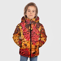 Куртка зимняя для мальчика Живопись коррозии металла, цвет: 3D-черный — фото 2