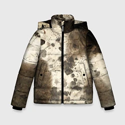 Куртка зимняя для мальчика Пятьдесят оттенков серого, цвет: 3D-черный