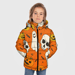 Куртка зимняя для мальчика УЖАСТИКИ НА ВЯЗАНКЕ, цвет: 3D-черный — фото 2