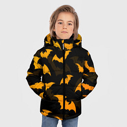 Куртка зимняя для мальчика ЛЕТУЧИЕ МЫШИ НОЧЬ ХЕЛЛОУИН HALLOWEEN NIGHT BATS, цвет: 3D-красный — фото 2