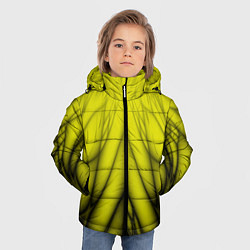 Куртка зимняя для мальчика Абстракция 535, цвет: 3D-черный — фото 2