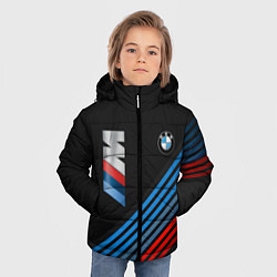 Куртка зимняя для мальчика BMW STRIPE цвета 3D-черный — фото 2