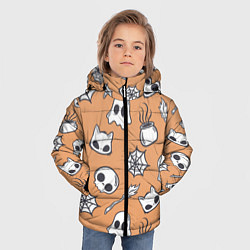 Куртка зимняя для мальчика Праздничные шалости, цвет: 3D-черный — фото 2