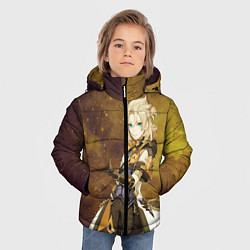 Куртка зимняя для мальчика Genshin Impact - Geo Albedo, цвет: 3D-черный — фото 2
