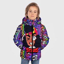 Куртка зимняя для мальчика Meg из игры Brawl Stars, цвет: 3D-черный — фото 2