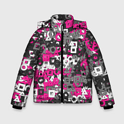 Куртка зимняя для мальчика Squid Game Camo, цвет: 3D-светло-серый