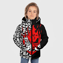 Куртка зимняя для мальчика CYBERPUNK 2077: SAMURAI, цвет: 3D-красный — фото 2