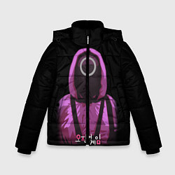 Куртка зимняя для мальчика Squid Game Circle Guy, цвет: 3D-черный
