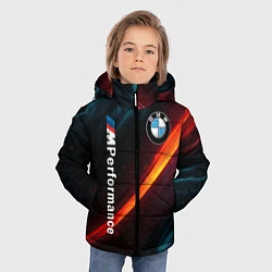 Куртка зимняя для мальчика BMW M PERFORMANCE NEON БМВ М НЕОН, цвет: 3D-черный — фото 2