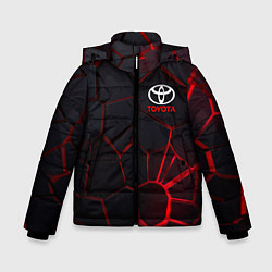 Зимняя куртка для мальчика Тойота 3D плиты с подсветкой