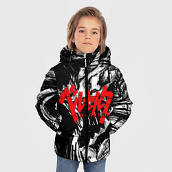 Куртка зимняя для мальчика БЕРСЕРК РИСУНОК BERSERK, цвет: 3D-черный — фото 2