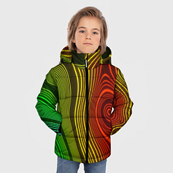 Куртка зимняя для мальчика КАРТОГРАФИЧЕСКАЯ ПРОЕКЦИЯ, цвет: 3D-красный — фото 2
