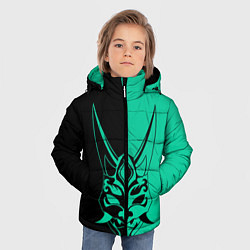 Куртка зимняя для мальчика СПЛИТ МАСКА СЯО, цвет: 3D-светло-серый — фото 2