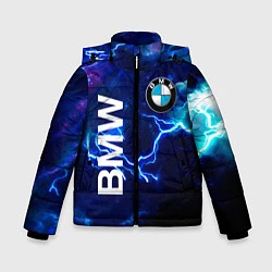 Куртка зимняя для мальчика BMW Синяя молния, цвет: 3D-красный
