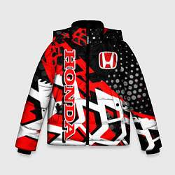 Куртка зимняя для мальчика Honda Хонда, цвет: 3D-черный