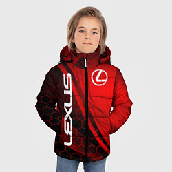 Куртка зимняя для мальчика LEXUS RED GEOMETRY ЛЕКСУС, цвет: 3D-черный — фото 2