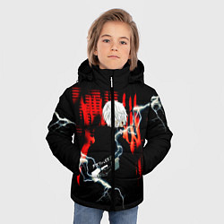 Куртка зимняя для мальчика Аниме Канеки Кен Токийский Гуль Tokyo Ghoul, цвет: 3D-черный — фото 2