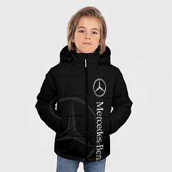 Куртка зимняя для мальчика Логотип Мерседес, цвет: 3D-светло-серый — фото 2